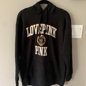 Pink hooded sweatshirt